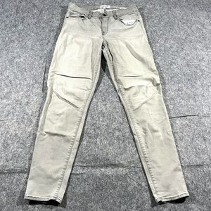 Frame Jeans Womens 31 Light Gray Le Skinny de Jeanne Mid Rise WILTON Denim